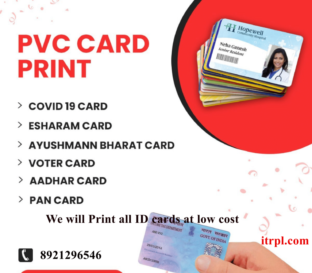 PVC card creation at low cost